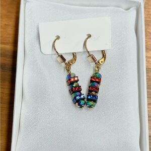 Colorful Crystal Drop Earrings